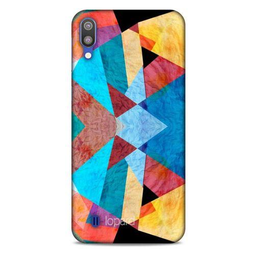 Samsung Galaxy M10 Kılıf Pastel Renkler (25) Antişok Kapak Mavi Sarı