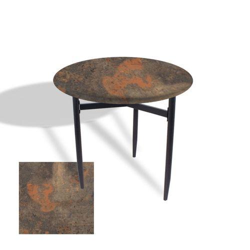 Dockers Venedik Masa Yuvarlak Çap 80 ESB (Werzalit, Wermodin veya Allzalit Tabla) - Metalic Oxid 1