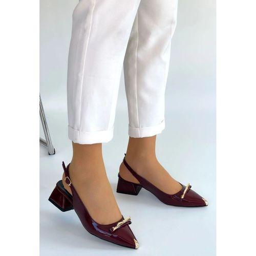 Ricy Bordo Rugan Topuklu Ayakkabı