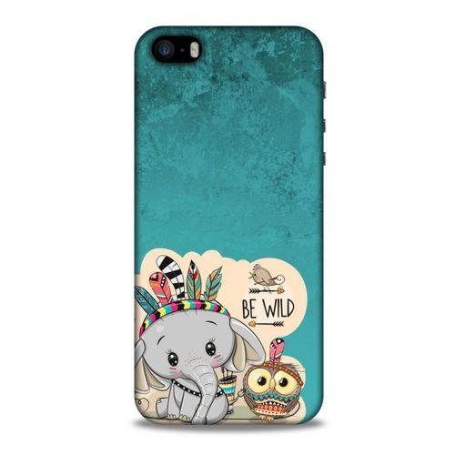 Animax Kızılderili Fil Baykuş Apple iPhone SE Kılıf Desenli Silikon