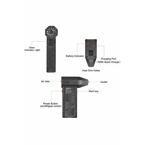 Turbo Jet 130000rpm Şarjlı Turbo Jet Şiddetli Fan Güçlü Hava Üfleyici Araç Süpürgesi 4000 Mah 52m/sec