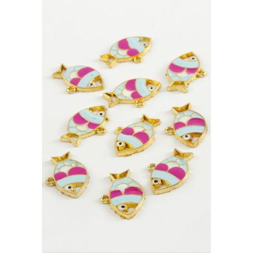 Balık Tek Kulplu Mineli Bileklik ve Kolye Ucu Aparatı 1 Adet