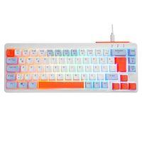 ACER eMachines, EAK810, Beyaz, USB Kablolu, Rainbow Backlight, Membran Renkli Tuşlar, Türkçe Q, 68 Tuşlu, Gaming Klavye