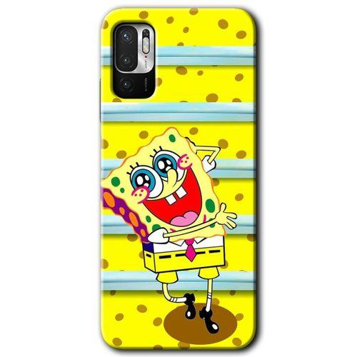 Poco M3 Pro Kılıf HD Desen Baskılı Arka Kapak - Aşık Sünger Bob
