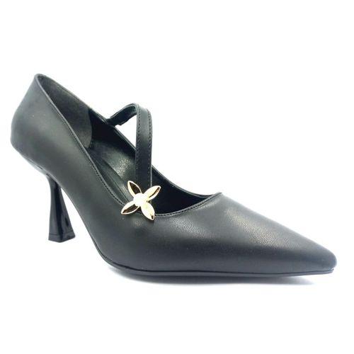 Punto 459147 Siyah Kadın Topuklu Günlük Ayakkabı