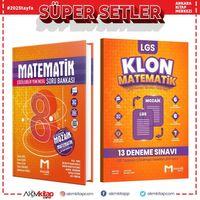 Mozaik Yayınları 8. Sınıf Matematik Soru Bankası ve Klon 13 Deneme Seti 2 Kitap