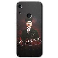 Honor 8A Kılıf HD Desen Baskılı Arka Kapak - Kemal Atatürk