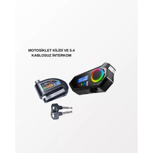 Bluetooth 5.4 Kablosuz İnterkom+ Motor Disk Kilidi