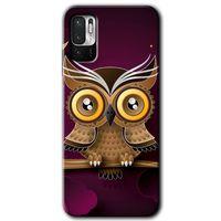 Redmi Note 10 5G Kılıf HD Desen Baskılı Arka Kapak - Owl Bird Branch
