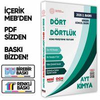2026 YKS-AYT MEBİ-OGM Dört Dörtlük Kimya Pekiştirme Testi A4 Renkli Soru Bankası BASKI ÜCRETİ
