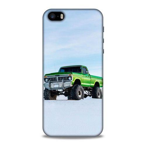 Lopard Apple Iphone 5S Uyumlu Kılıf PickUpX (33) Hybrid Kılıf Açık Yeşil