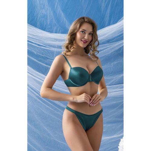 Sütyen Ve Slip Külot Takım Zümrüt