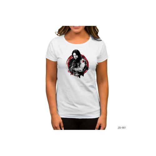 Avengers Winter Soldier Beyaz Kadın Tişört