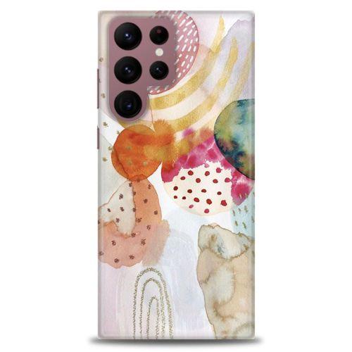 Samsung Galaxy S22 Ultra Kılıf HD Baskılı Kılıf - Sanatsal Çalışma + Tam Ekran Koruyucu