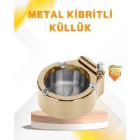 Çakmak Entegreli Küllük Yeniden Doldurulabilir Metal Gövde