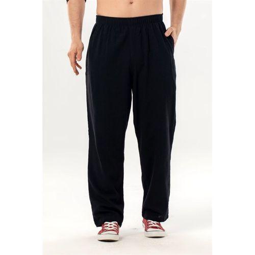 Şile Bezi Erkek Yazlık Şalvar Pantolon Siyah Syh