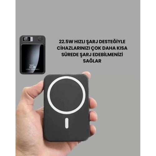 5000mah / 10000mah Kapasiteli Manyetik Usb-c Ve Kablosuz Powerbank