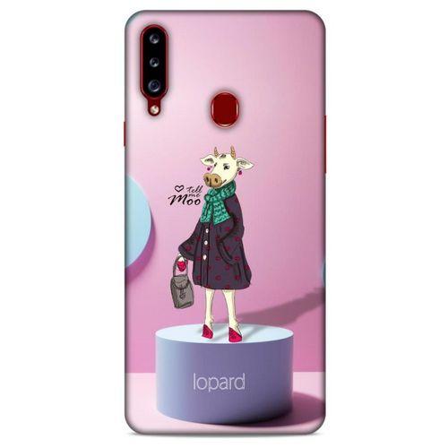 Samsung Galaxy A20s Kılıf FunnyMaX (8) Baskılı Kılıf Pembe Mavi