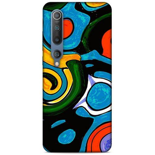 Lopard Xiaomi Mi 10 Uyumlu Kılıf Soyut Sanat (24) Desenli Darbe Emici Kılıf
