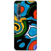 Lopard Xiaomi Mi 10 Uyumlu Kılıf Soyut Sanat (24) Desenli Darbe Emici Kılıf