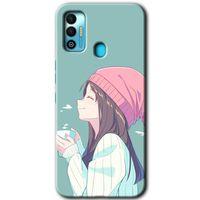 Tecno Spark 7T Kılıf HD Desen Baskılı Arka Kapak - Happy Girl