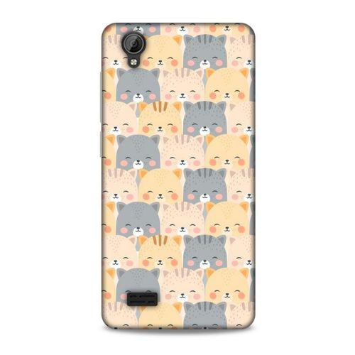 Lopard Vestel Venüs V5 Uyumlu Kılıf Kediler (23) Ultra Koruma Kılıfı Gülen Kedi