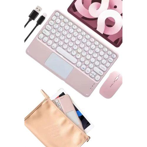 Bluetooth Touchpad Klavye Ultra İnce Taşınabilir Q Klavye