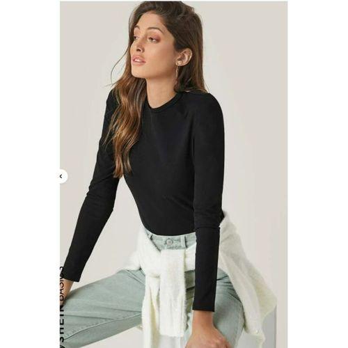 Kadın Uzun Kollu Bisiklet Yaka Süprem Bluz