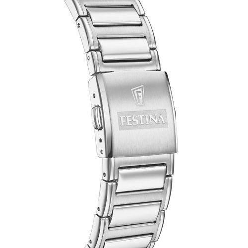 Festina F20635/3 Square Quartz Çelik Gri Yeşil Kadran 38 mm Erkek Kol Saati