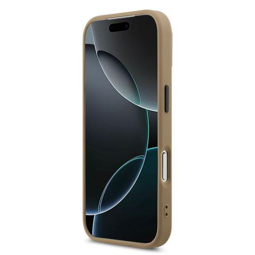 Apple iPhone 17 Pro Kılıf DKNY Orjinal Lisanslı M-safe Şarj Özellikli PU Deri Kabartmalı Kapak