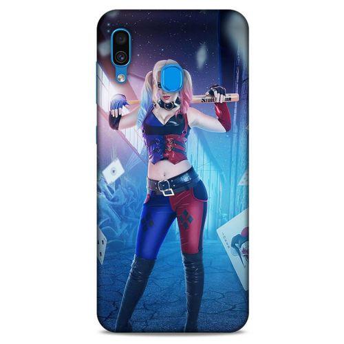 Samsung Galaxy A30 Uyumlu Kılıf Harley Quinn (31) TPU Kılıf Lavanta mavisi