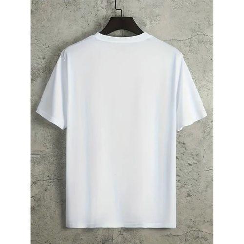 Erkek Kısa Kollu Bisiklet Yaka Baskılı Süprem Tişört