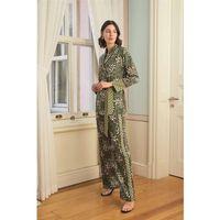 Çiçek Yaprak Ve Etnik Desenli Pijama Takımı