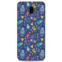 Retro (7) Desen Telefon Kılıfı Renkli Samsung Galaxy J6 Plus Kılıf