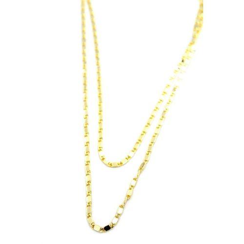 Ezme Zincir Kolye - 90cm - Altın
