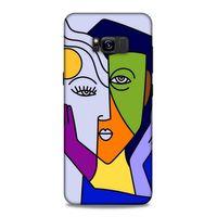 Samsung Galaxy S8 Plus Uyumlu Kılıf Face'X 39 Liquid Crystal Kılıf İki Yüzlü