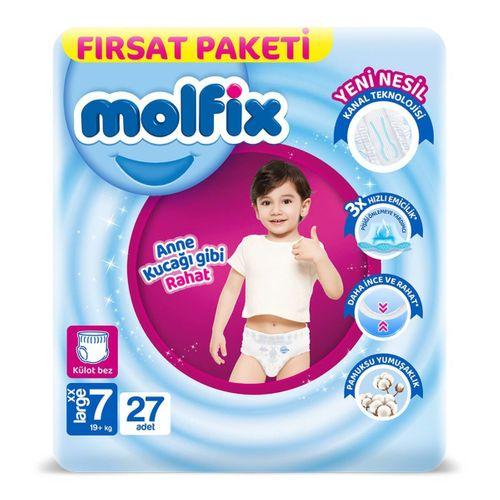 Molfix Molfix Külot Bez Fırsat Paketi 7 Beden 19+ Kg 27 Adet