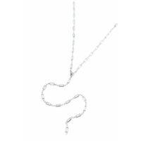 Taşlı Y Kolye - Gümüş