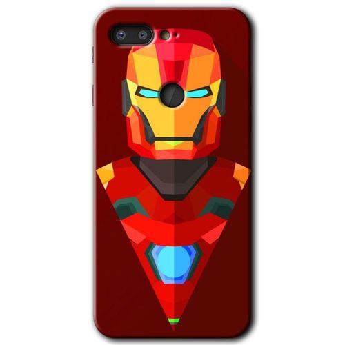 MRCİLETİSİM General Mobile GM 9 Pro Kılıf HD Desen Baskılı Arka Kapak + Temperli Cam - İron Man Çizim