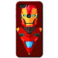 MRCİLETİSİM General Mobile GM 9 Pro Kılıf HD Desen Baskılı Arka Kapak + Temperli Cam - İron Man Çizim