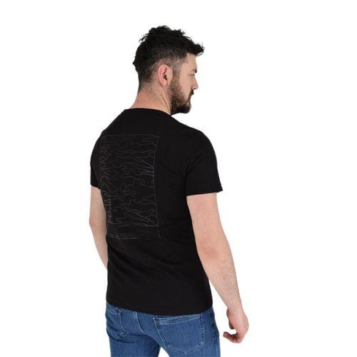 Erkek Sıfır Yaka Sırt Baskılı Tişört 2384 BGL-ST02876