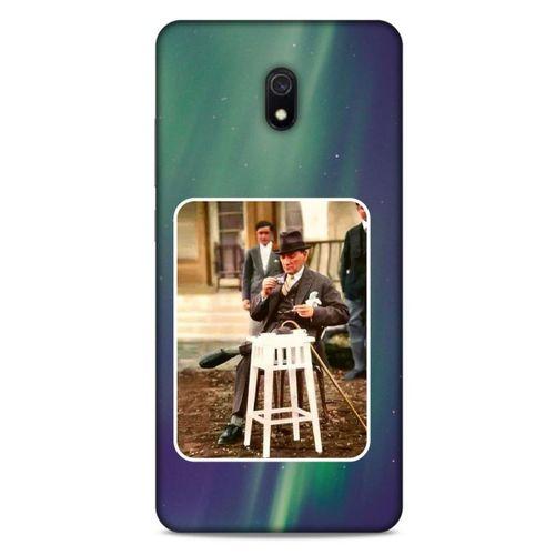Xiaomi Redmi 8A Kılıf Atatürk (21) Koruyucu Kapak Yeşil Gökyüzü