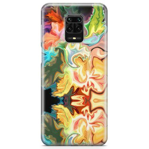 Xiaomi Redmi Note 9S Kılıf Psikedelik Likit Arka Kapak Koruma Desenli Full Koruyucu