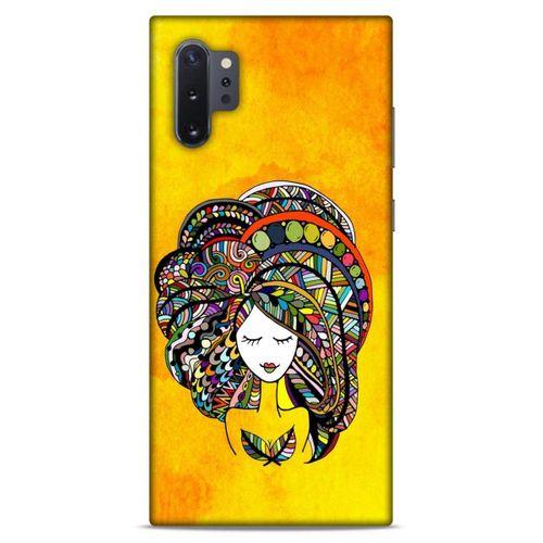 Lopard Samsung Galaxy Note 10 Plus Uyumlu Kılıf Sürreal Yüzler ♀ (34) Slim Armor Kılıf Desenli