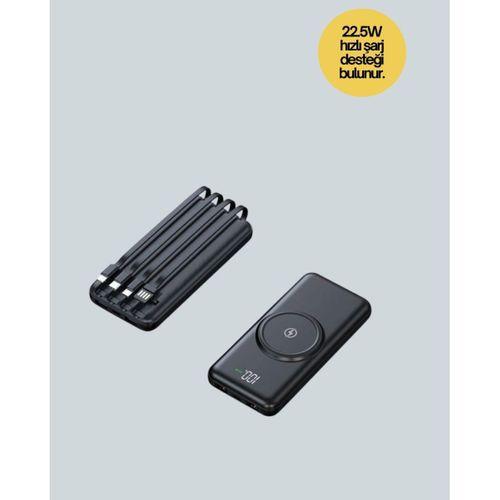 İphone Ve Android Uyumlu 10000mah Powerbank – Hem Kablolu Hem Kablosuz