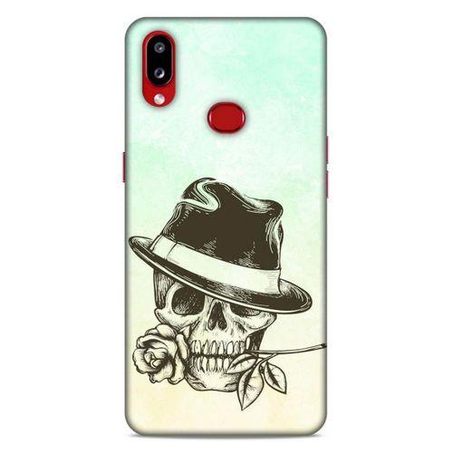 Lopard Samsung Galaxy A10s Uyumlu Kılıf Tattoo's (23) Ultra Koruma Kılıfı Çiçekli İskelet