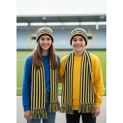 Taraftar Atkı Bere Sarı Lacivert