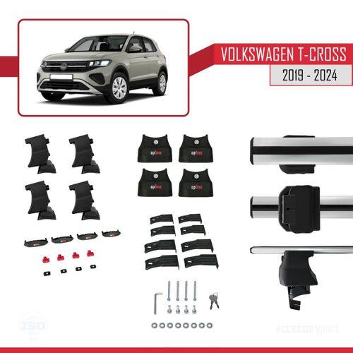 Volkswagen T-Cross 2019 ve Sonrası ile uyumlu ACE-4 Ara Atkı Tavan Barı GRİ