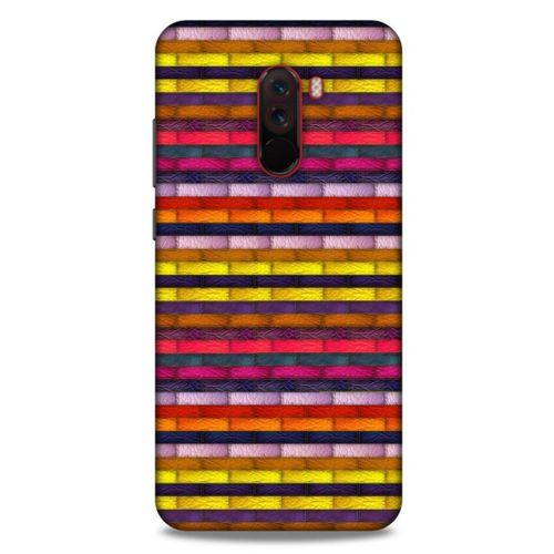 Xiaomi Pocophone F1 Kılıf Patchwork (42) Rugged Armor Kılıf Karışık Renkli