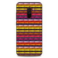 Xiaomi Pocophone F1 Kılıf Patchwork (42) Rugged Armor Kılıf Karışık Renkli